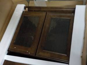 lot 38 image: Home Decorators Expresso Wall Cabin...