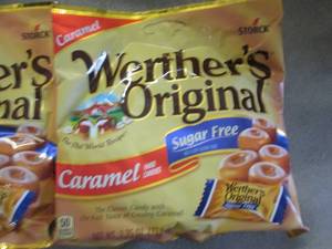 6- 2.75 oz bags of Sugar Free Werth...