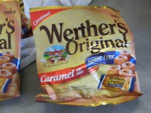 6- 2.75 oz bags of Sugar Free Werth...