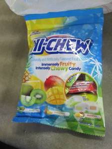 6- 3.53 oz bags Hi-Chew Fruit Chews...