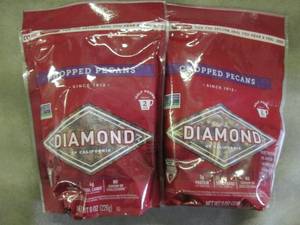2 - 8 oz Bags Diamond Chopped Pecan...