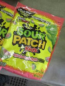 3- 1.9 lb Bags Sour Patch Kids...