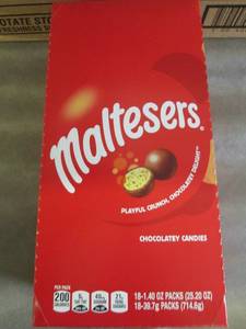 1 box of 18-1.4 oz packs Maltesers ...