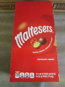 1 box of 18-1.4 oz packs Maltesers ...