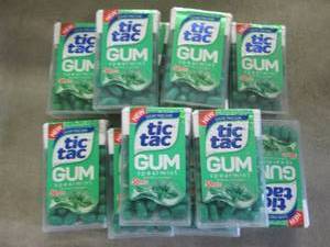 12 packs TicTac Spearmint Gum...