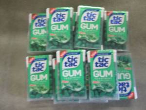 12 packs TicTac Spearmint Gum...