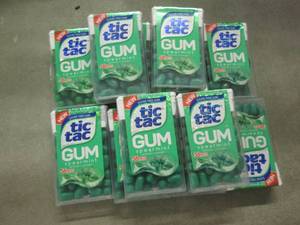 12 packs TicTac Spearmint Gum...