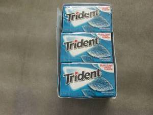 12 pks Trident Wintergreen Gum...