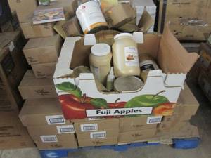 Pallet of Chocolate Syrup, Honey Mu...