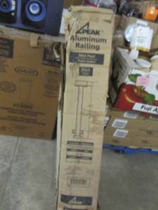 Box of Auminum Railing Black Mid Po...
