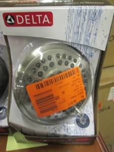Delta 5-Spray 5 in. Fixed Shower He...
