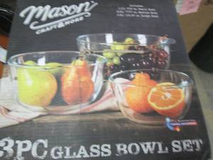 Mason Craft & More 3 pc Glass Mixin...