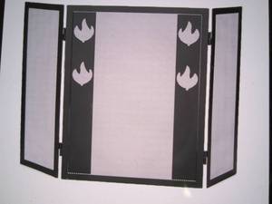 Mind Reader 3-Panel Fire Place Scre...