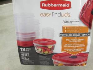 Rubbermaid 18 pc set Easy Find Lids...