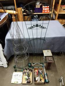 Trellis, Sprinkler, Tomato Cages, Bird Feeders, Solar Lights, Garden Tools