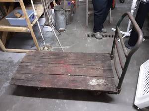 4 Wheel Platform Cart With Handle