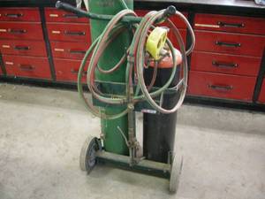 lot 45 image: Welding Cart, HoseTorch Gauge Set