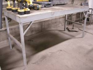 lot 158 image: Metal Shop Table