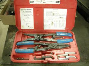 lot 199 image: Armstrong InternalExternal Pliers Set
