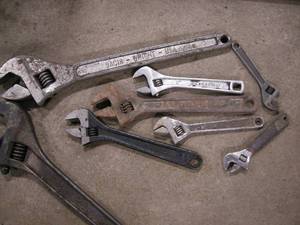 lot 232 image: Group Crescent Type Wrenches