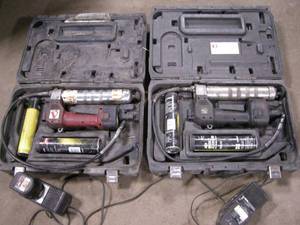lot 242 image: 2 Cordless Grease Guns