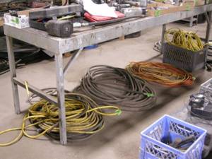 lot 268 image: Metal Shop Table