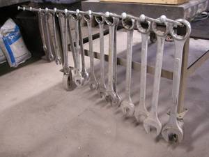 lot 269 image: Set of Large Combination Wrenches