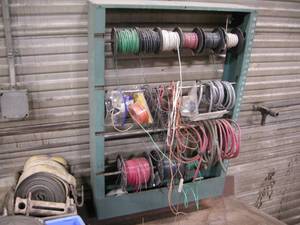 lot 312 image: Wire Spool Rack