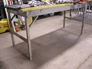 lot 319 image: Metal Shop Table
