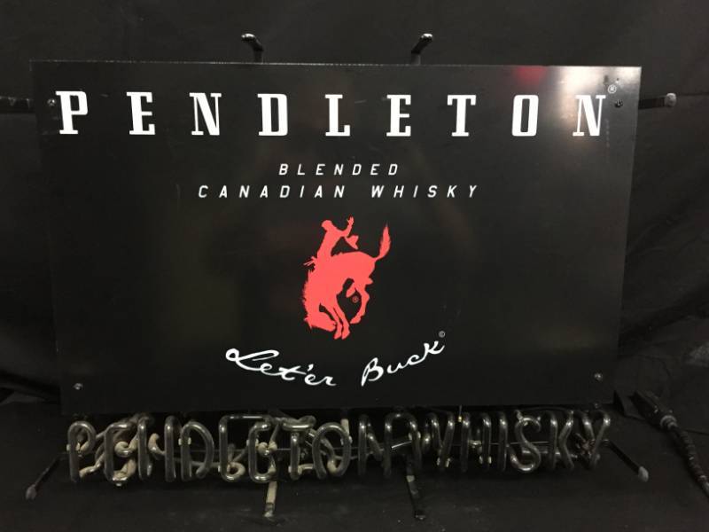 pendleton whiskey neon sign for sale