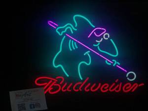 lot 10 image: Budweiser pool shark neon
