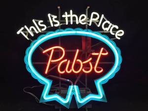lot 24 image: Pabst This is the Place neon