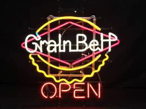 lot 26 image: Original Grain Belt bottlecap neon
