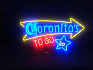 lot 27 image: Coronitas To-Go neon