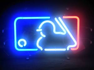 lot 30 image: MLB logo neon