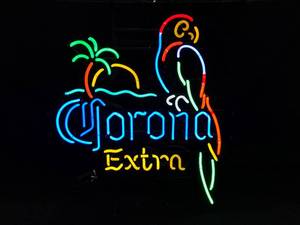 lot 33 image: Corona Extra neon parrot