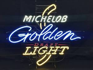 lot 37 image: Michelob Golden Draft Light neon