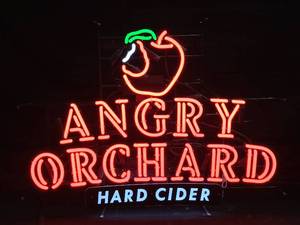 lot 38 image: Angry Orchard Hard Cider neon