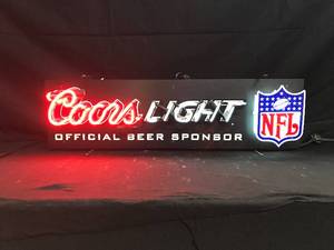 lot 47 image: Coors Light NFL shield neon