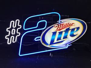 lot 48 image: Miller Lite #2 neon