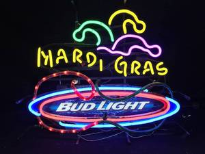 lot 50 image: Bud Light Mardi Gras neon