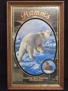 lot 73 image: Hamms American Bear Collection mirror - 1993 Polar Bear