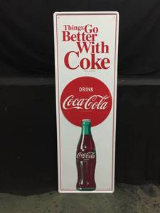 lot 92 image: Coca-Cola embossed tin