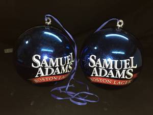 lot 93 image: Sam Adams Christmas  holiday ornaments