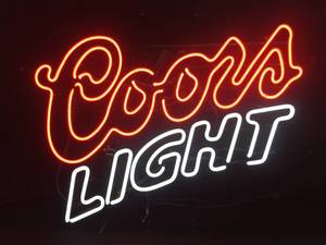 lot 112 image: Coors Light neon