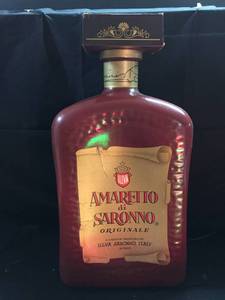 lot 127 image: Large, Amaretto Disaronno Liquer large, internally lit plastic bottle.