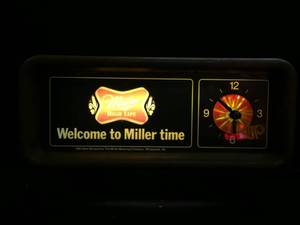 lot 130 image: Miller High Life Welcome to Miller Time cash register light up  clock