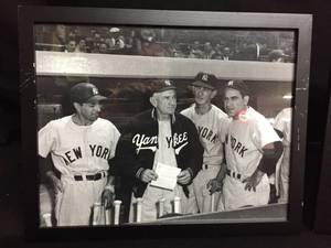lot 152 image: Lot of 2 framed New York  NY Yankees photos