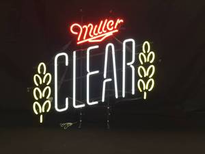 lot 161 image: Miller Clear neon