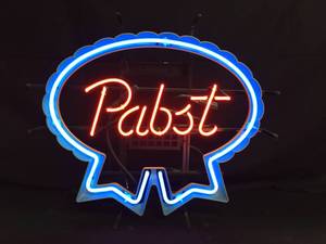lot 164 image: Pabst Blue Ribbon neon